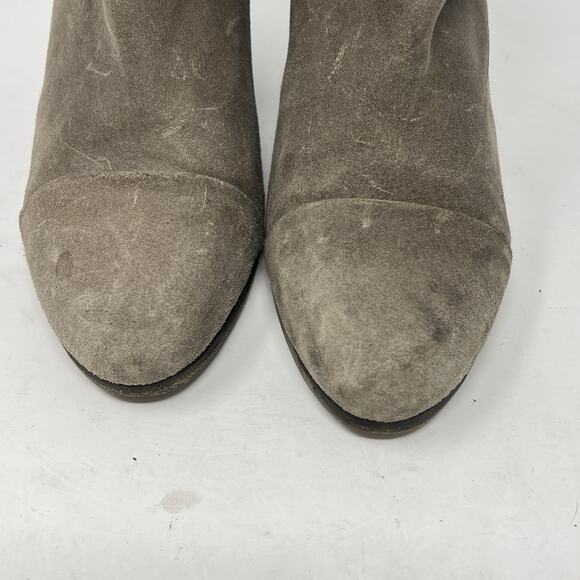 Rag & Bone Harrow Ankle Boots Womens Size 7-7.5 Tan Suede Booties Heeled Shoes - Picture 3 of 13